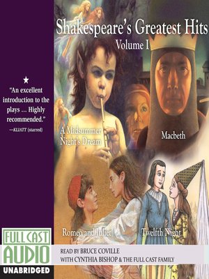 cover image of Shakespeare's Greatest Hits, Volume 1
